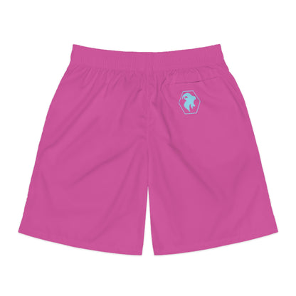 Men's Shorts: Neon Pink & Blue